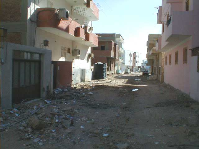 Stra&szlig;e in Hurghada